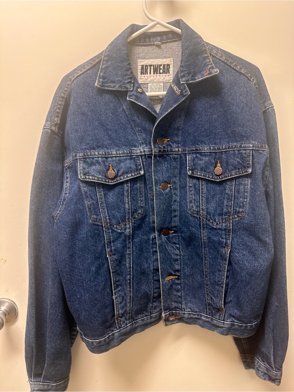 Artwear Collection featuring Wooly Boy Men's Blue Denim JacketVintage